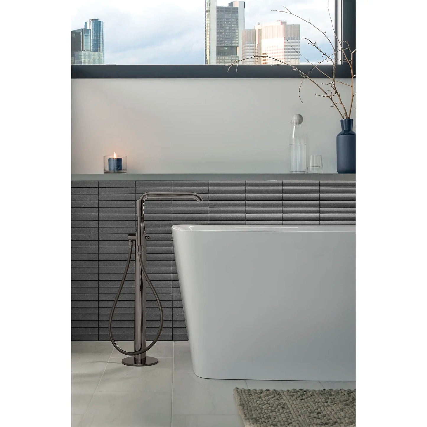 Grohe Essence Single-Handle Freestanding Tub Faucet With 1.75 Gpm Hand Shower