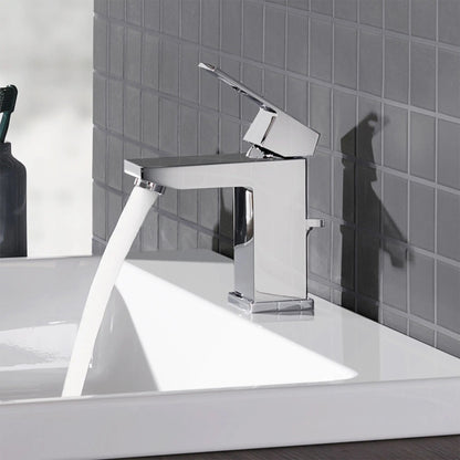 Grohe Eurocube Single Hole Single-Handle S-Size Bathroom Faucet, 1.2 GPM