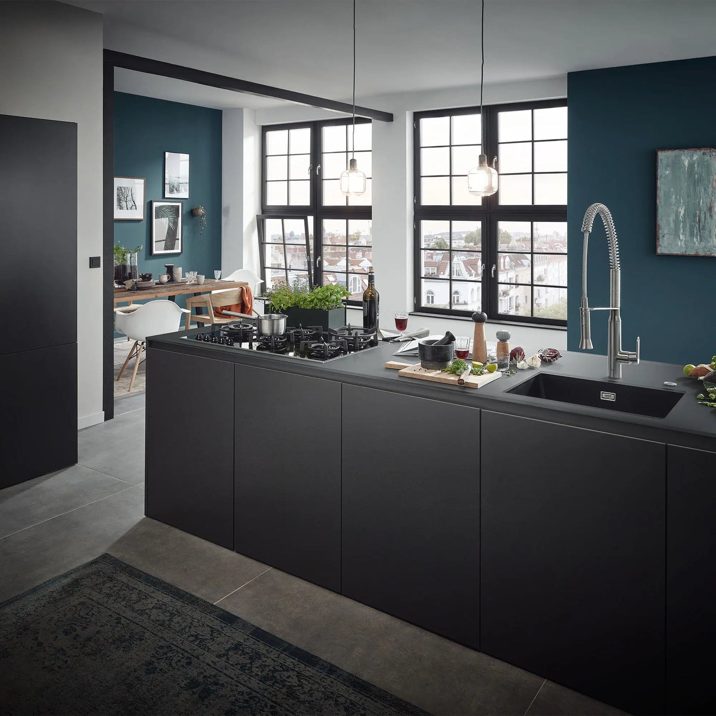 Grohe K7 Single-Handle Semi-Pro Dual Spray Kitchen Faucet 1.75 GPM