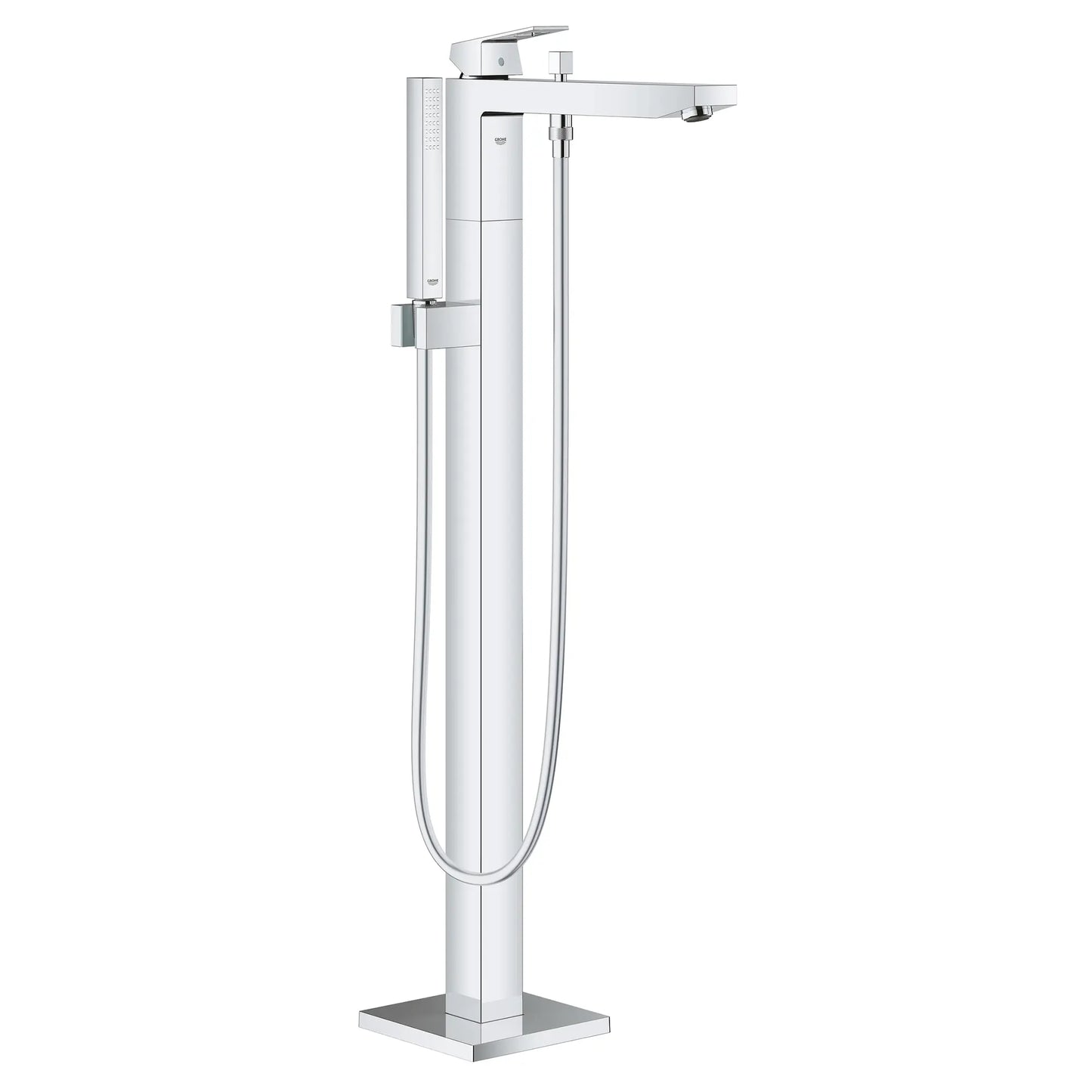Grohe Eurocube® Single-Handle Freestanding Tub Faucet With 6.6 L/Min (1.75 Gpm) Hand Shower