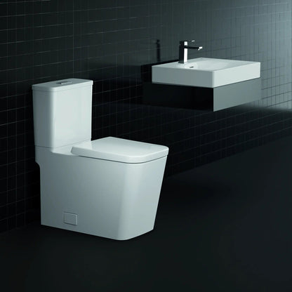 Grohe Eurocube Two-Piece Elongated Dual Flush Toilet 1.28/1.0 GPF - 39661