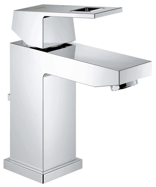 Grohe Eurocube Single Hole Single-Handle S-Size Bathroom Faucet 1.2 GPM, Less Drain