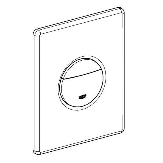 Grohe Universal Cover Plate With Push Button - 42375
