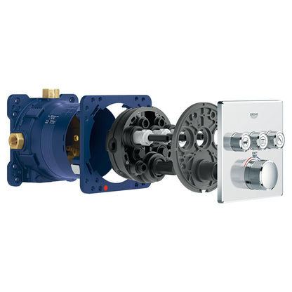 Grohe Grohtherm Smartcontrol Triple Function Thermostatic Valve Trim - 29142