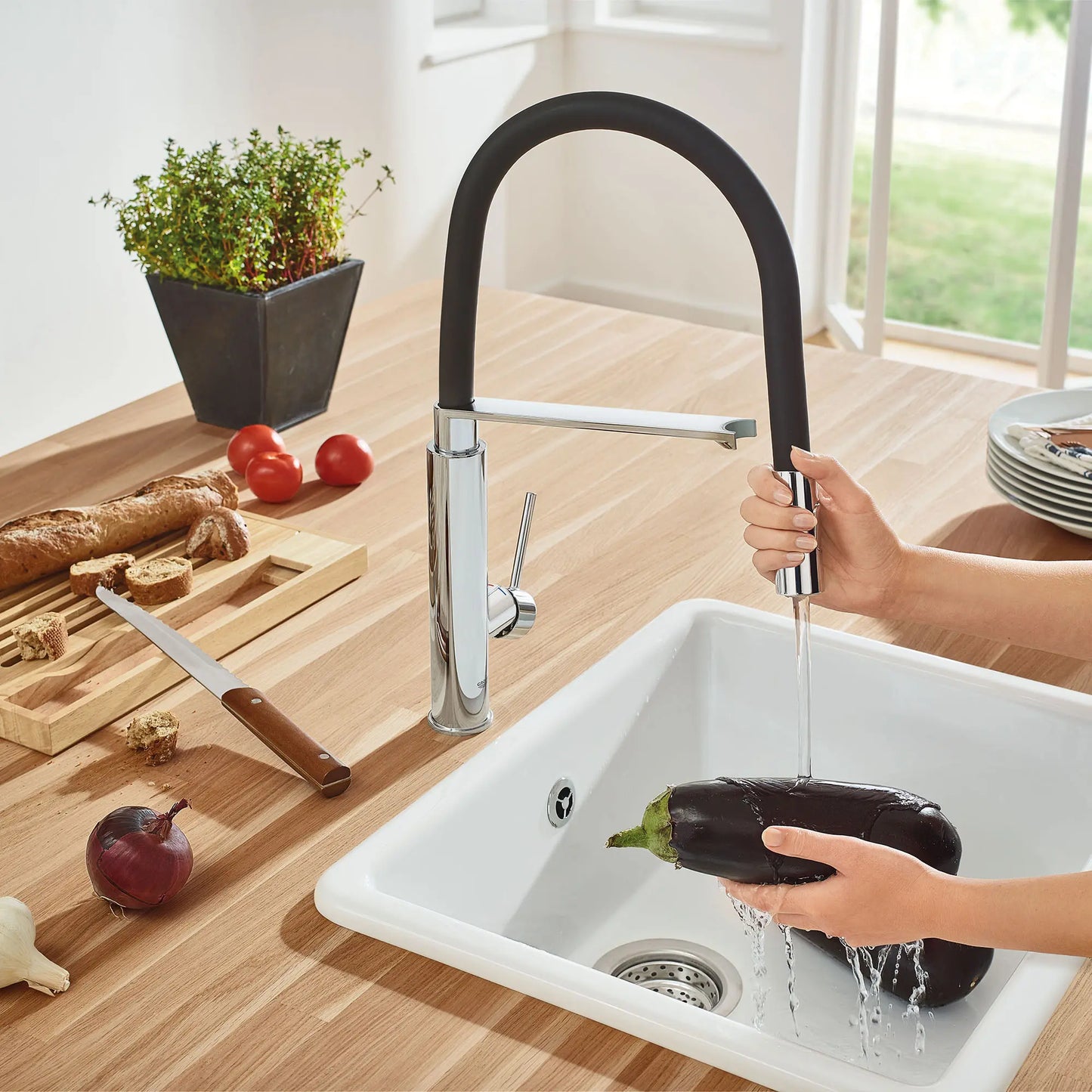 Grohe Concetto Single-Handle Semi-Pro Dual Spray Kitchen Faucet (1.75 gpm) - 31492