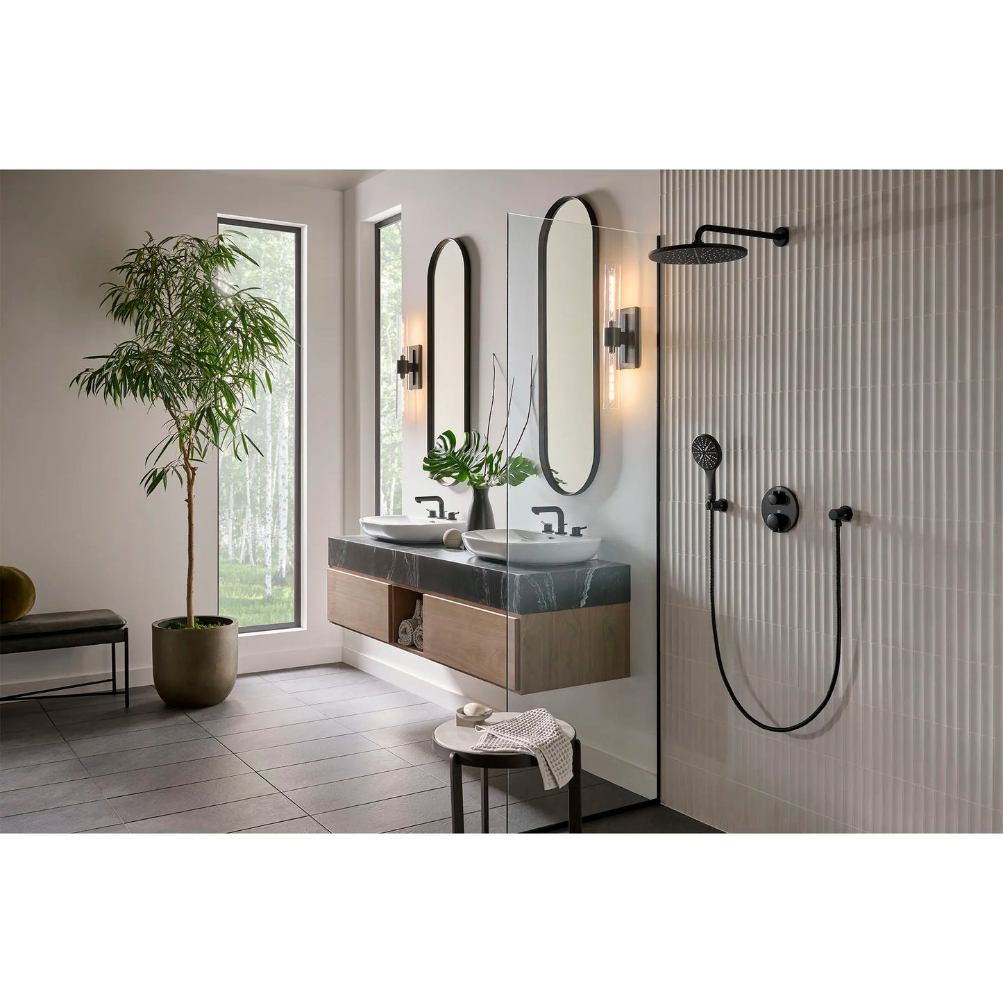 Grohe Grohtherm Dual Function 2-Handle Thermostatic Valve Trim - 24133