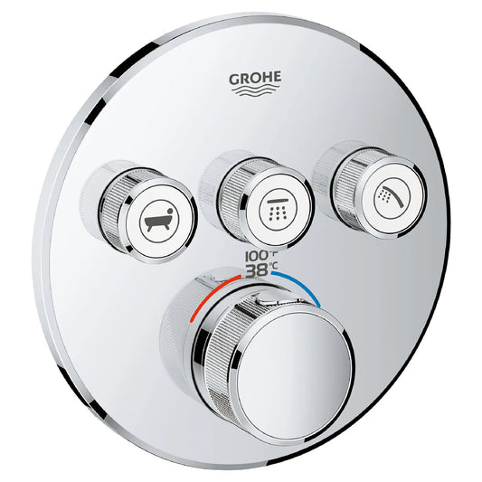 Grohe Triple Function Thermostatic Valve Trim - 29138