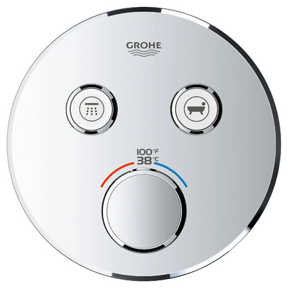 Grohe Grohtherm SmartControl Dual Function Thermostatic Valve Trim - 29137