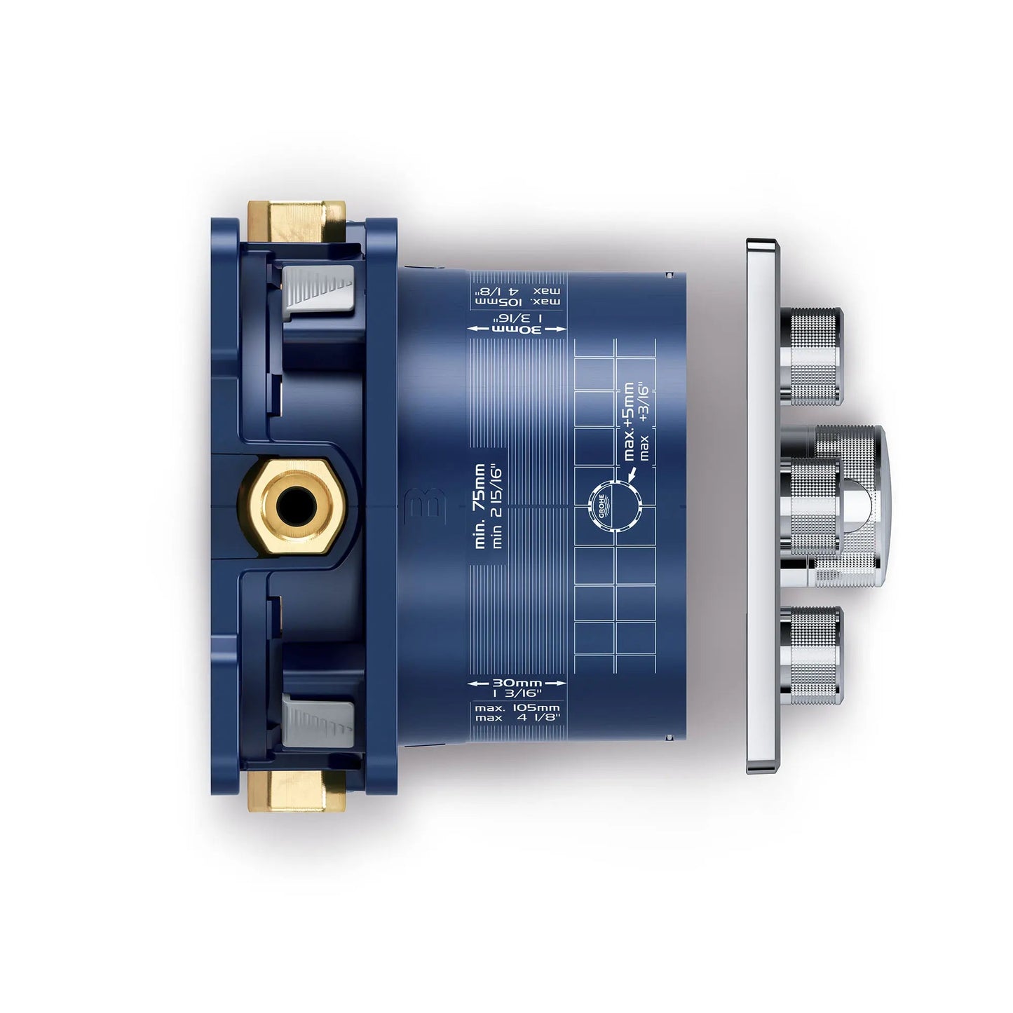 Grohe Grohtherm Smartcontrol Triple Function Thermostatic Valve Trim - 29142
