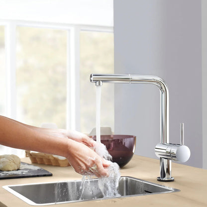 Grohe Minta Single-Handle Pull-Out Kitchen Faucet Single Spray 1.75 GPM with Touch Technology - 30218