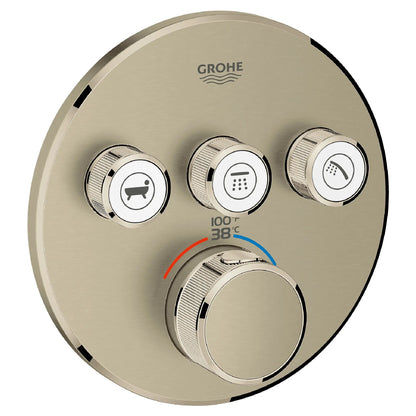 Grohe Grohtherm SmartControl Triple Function Thermostatic Valve Trim - 29138