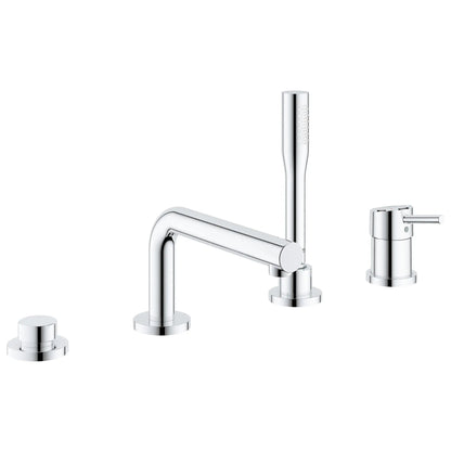Grohe Concetto 4-Hole Single-Handle Deck Mount Roman Tub Faucet 1.75 GPM Hand Shower