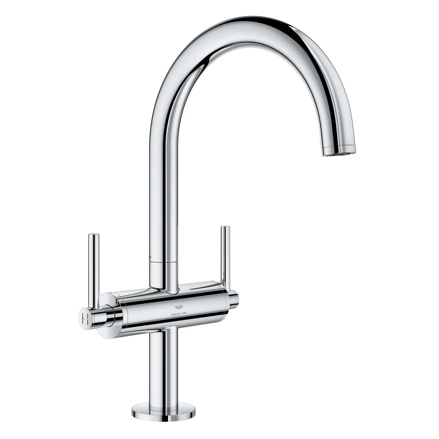 Grohe Atrio New Single Hole Two-Handle L-Size Bathroom Faucet without Handles, 1.2 GPM (4.5 L/min) - 21146