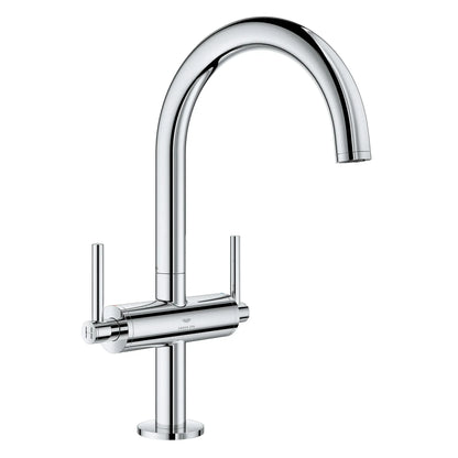 Grohe Atrio New Single Hole Two-Handle L-Size Bathroom Faucet without Handles, 1.2 GPM (4.5 L/min) - 21146