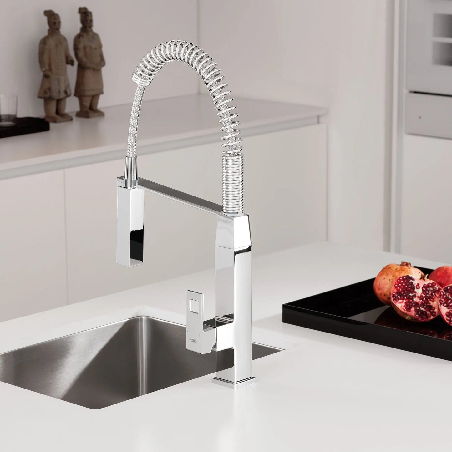 Grohe Eurocube Single-Handle Semi-Pro Dual Spray Kitchen Faucet 1.75 GPM