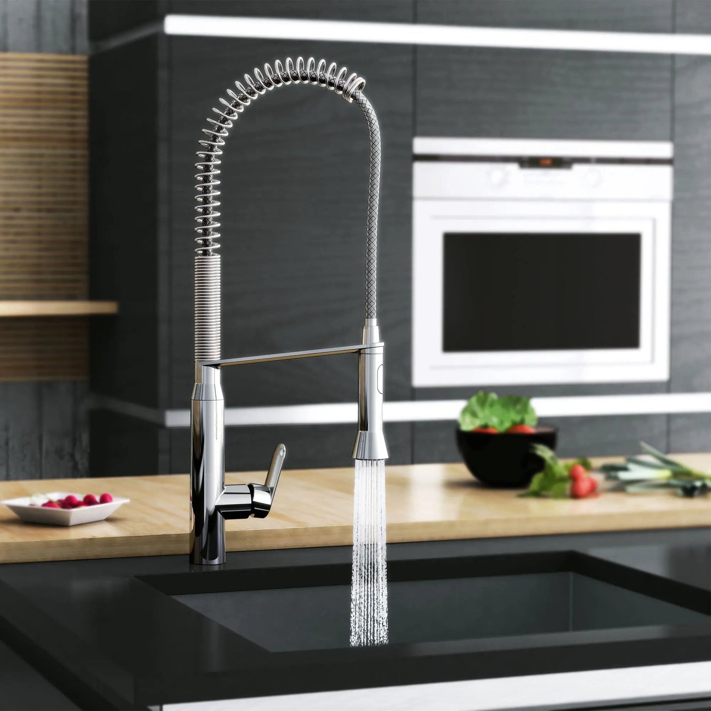 Grohe K7 Single-Handle Semi-Pro Dual Spray Kitchen Faucet 1.75 GPM