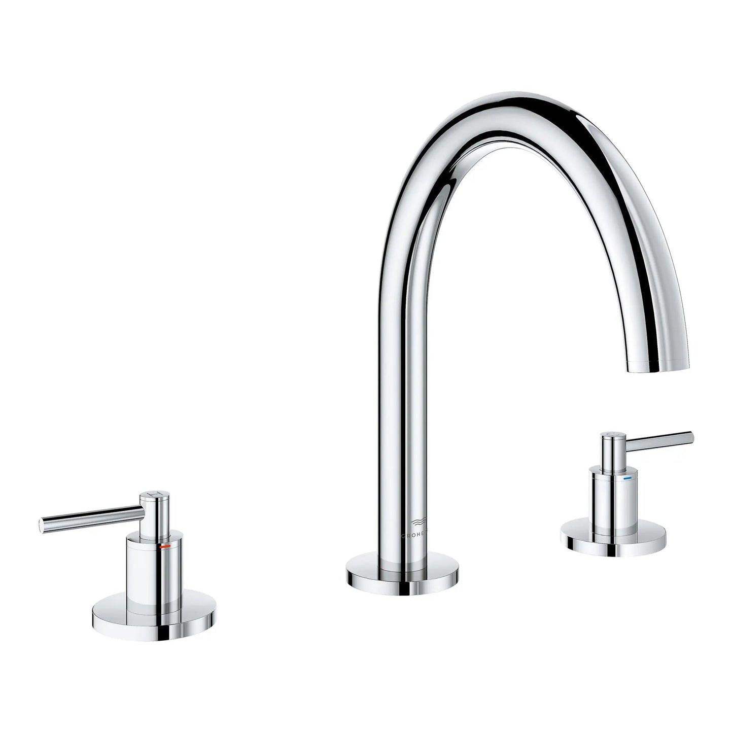 Grohe Atrio New 3-Hole 2-Handle Deck Mount Roman Tub Faucet without Handles - 25273