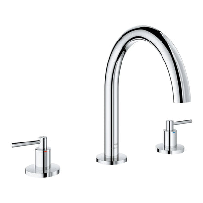 Grohe Atrio New 3-Hole 2-Handle Deck Mount Roman Tub Faucet without Handles - 25273