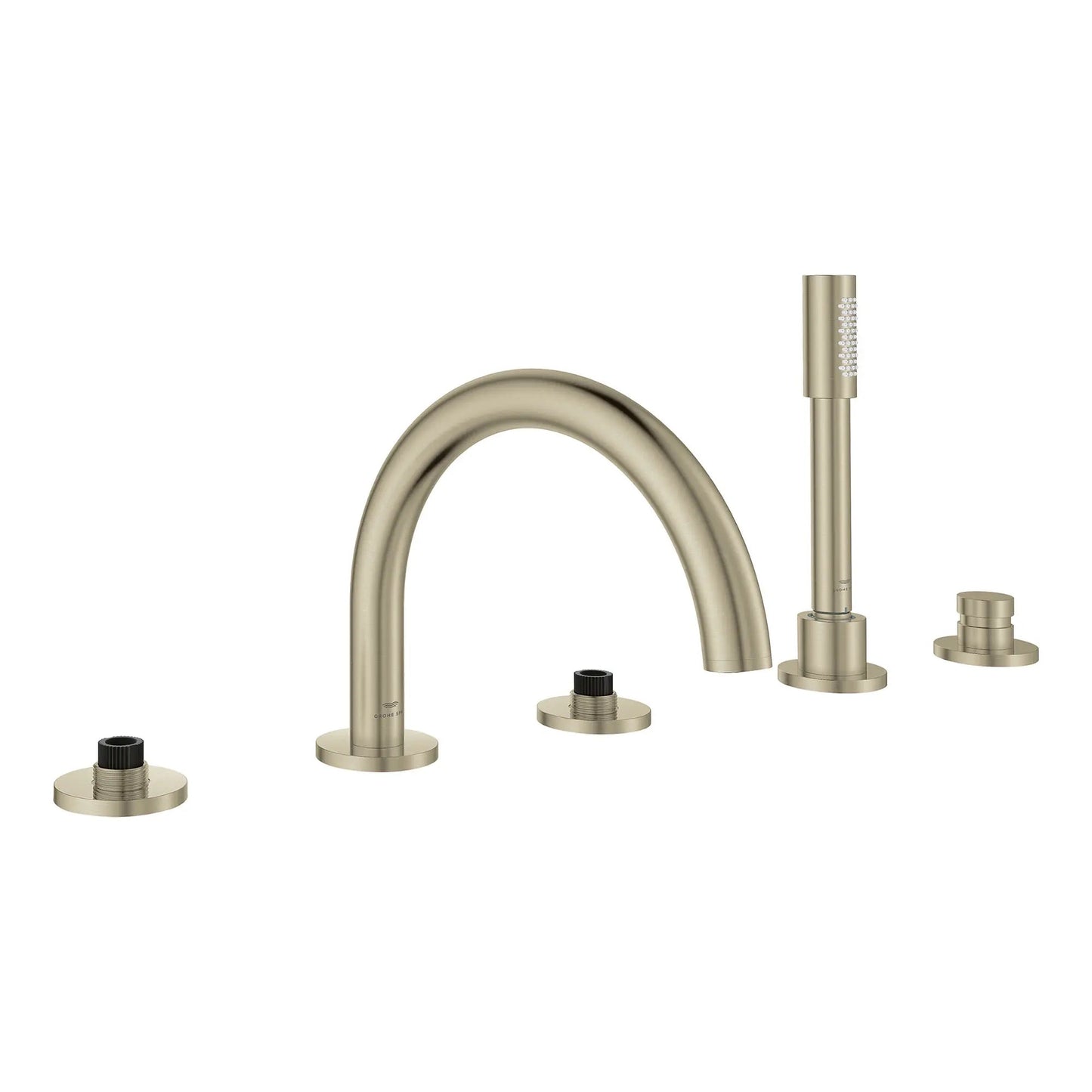 Grohe Atrio New 5-Hole 2-Handle Deck Mount Roman Tub Faucet with 6.6 L/min (1.75 GPM) Hand Shower - 25274