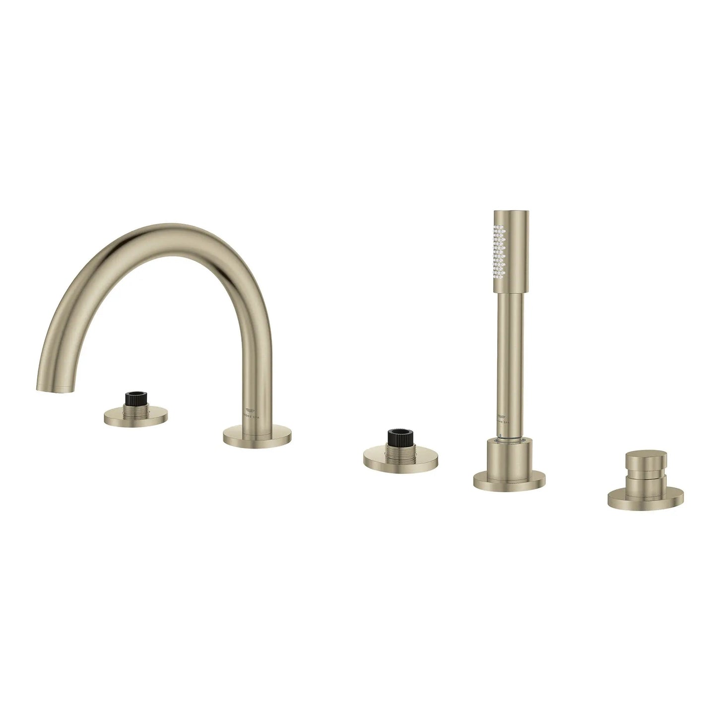 Grohe Atrio New 5-Hole 2-Handle Deck Mount Roman Tub Faucet with 6.6 L/min (1.75 GPM) Hand Shower - 25274