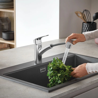Grohe Eurosmart Single-Handle Dual Spray Pull-Out Kitchen Faucet 1.75 GPM - 30306