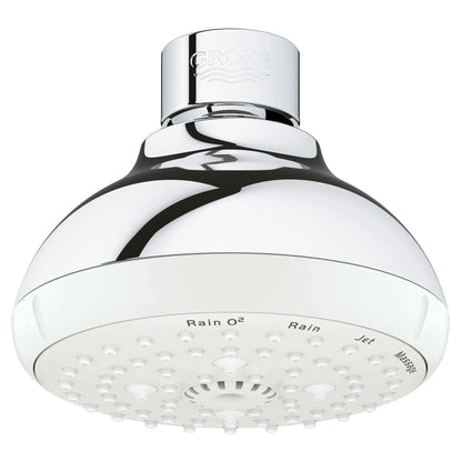 Grohe Tempesta 100 Shower Head, 4" - 4 Sprays, 6.6 L/min (1.75 gpm) - 26044