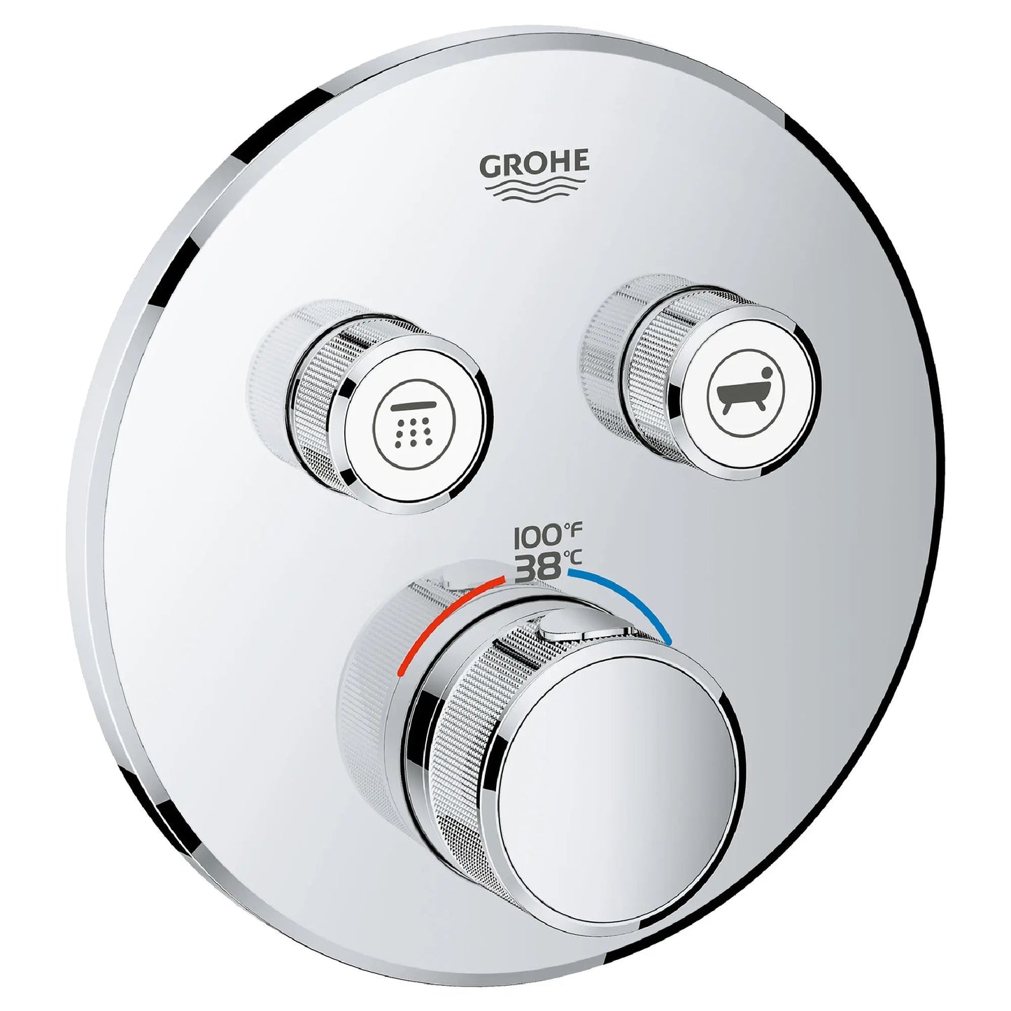 Grohe Grohtherm SmartControl Dual Function Thermostatic Valve Trim - 29137