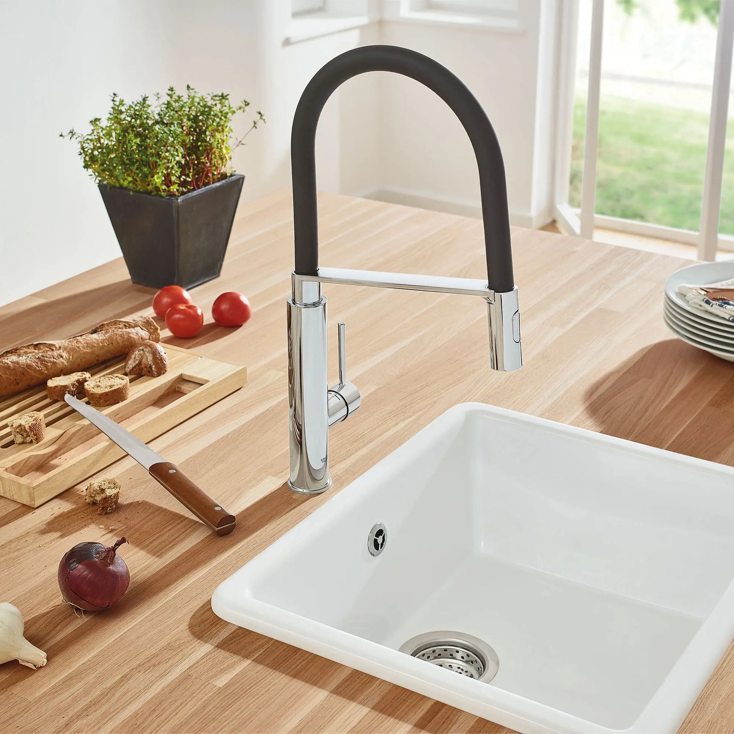 Grohe Concetto Single-Handle Semi-Pro Dual Spray Kitchen Faucet (1.75 gpm) - 31492