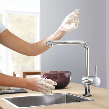 Grohe Minta Single-Handle Pull-Out Kitchen Faucet Dual Spray (1.75 gpm) - 30300