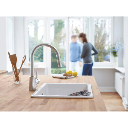 Grohe Concetto Single-Handle Pull Down Kitchen Faucet Dual Spray 1.75 GPM - 32665