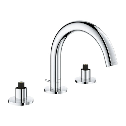 Grohe Atrio New 8-inch Widespread 2-Handle S-Size Bathroom Faucet without Handles, 1.2 GPM
