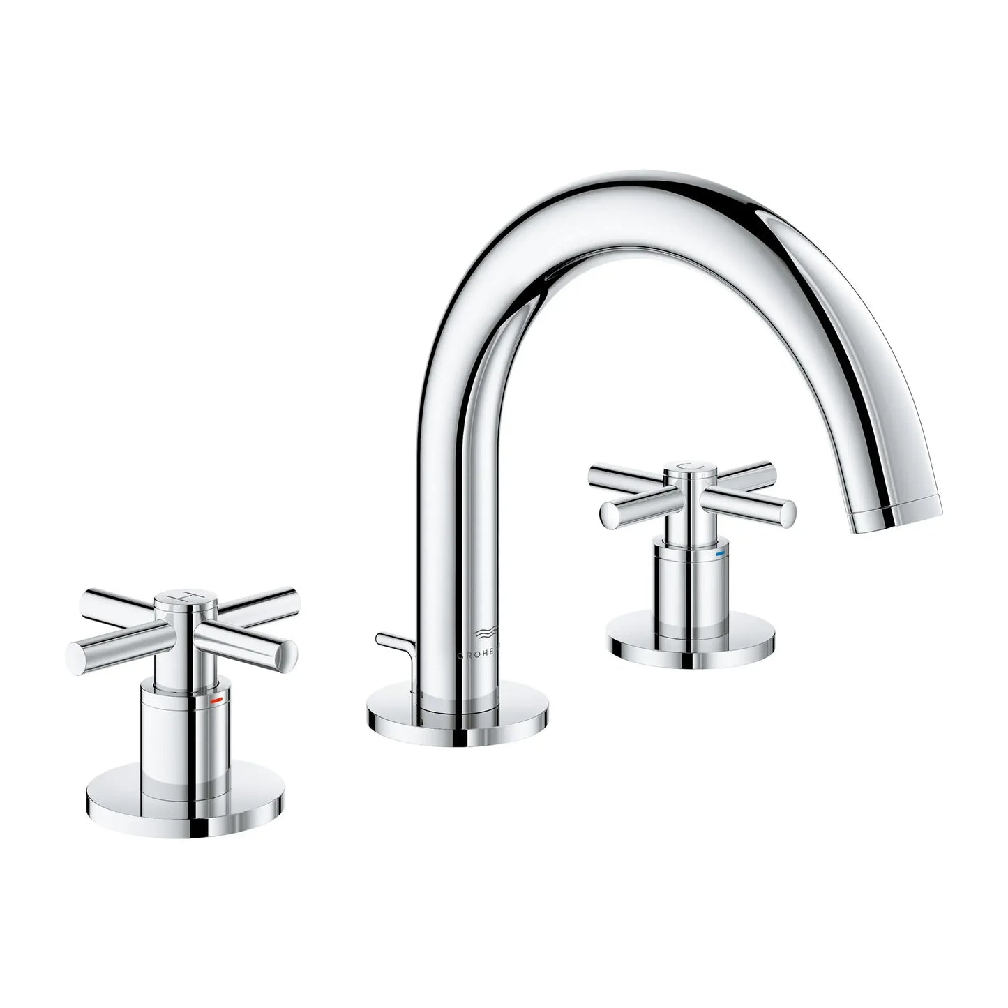 Grohe Atrio New 8-inch Widespread 2-Handle S-Size Bathroom Faucet without Handles, 1.2 GPM