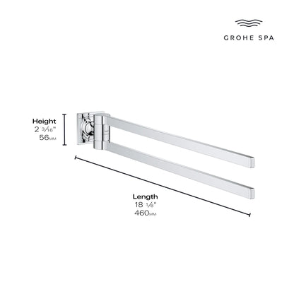 Grohe Allure New Double Towel Bar - 40342