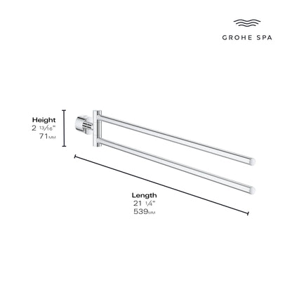 Grohe Atrio New Double Towel Bar - 40888