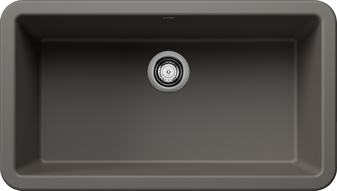 Blanco Ikon 33 Single Bowl Undermount Apron Front Silgranit Kitchen Sink