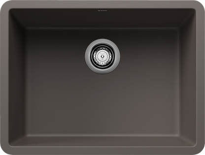 Blanco Precis 24 Single Bowl Undermount Kitchen Sink - Volcano Gray
