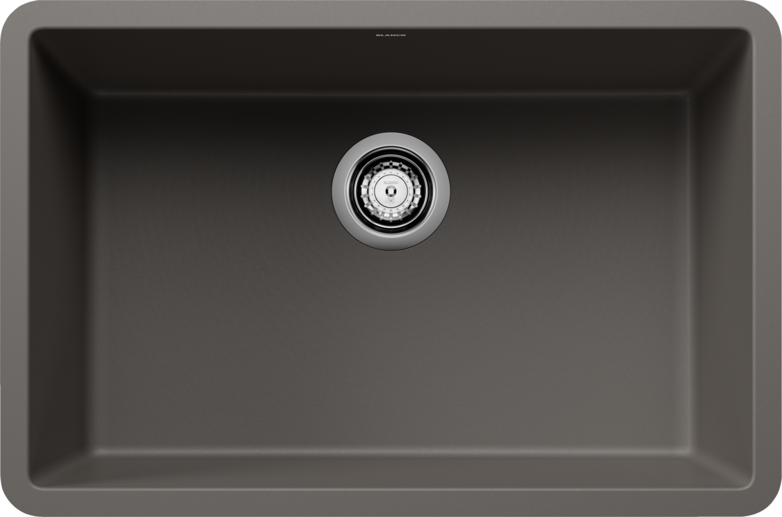 Blanco Precis 27 Single Bowl Undermount Kitchen Sink - Volcano Gray