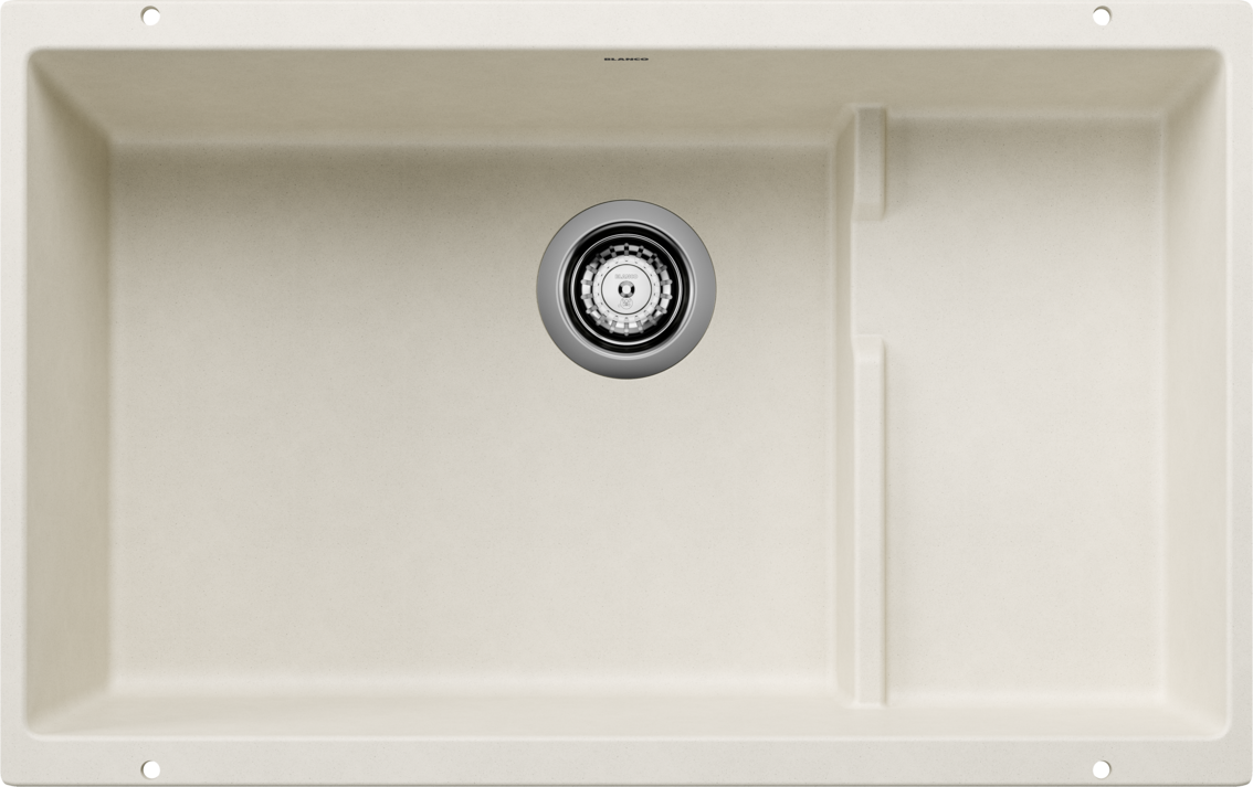 Blanco Precis Cascade Silgranit Undermount Kitchen Sink - Soft White