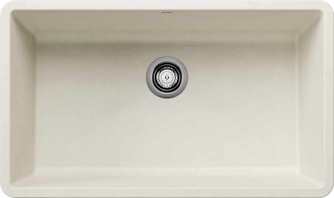 Blanco Precis U Super Single Undermount Kitchen Sink - Soft White