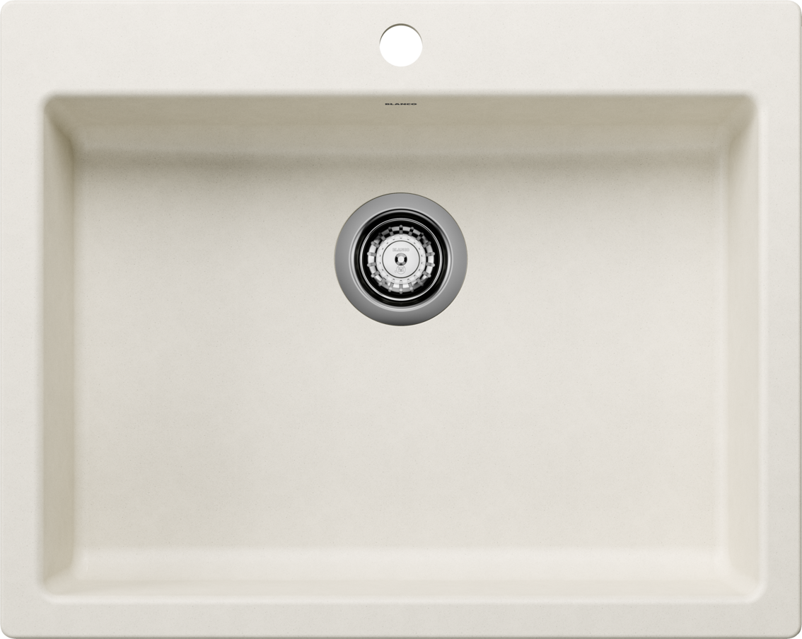 Blanco Precis 25 ADA Single Bowl Dual Mount Kitchen Sink - Soft White