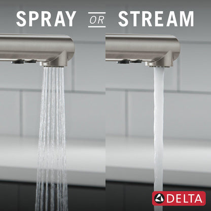 Delta Daneri Single Handle Pull-Out Kitchen Faucet - 16879