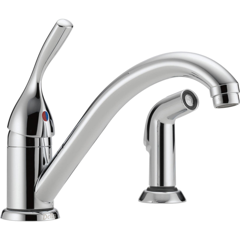 Delta Classic Single Handle Kitchen Faucet with Spray - 175-DST