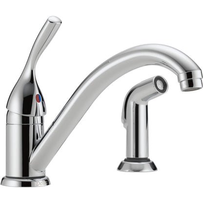 Delta Classic Single Handle Kitchen Faucet with Spray - 175-DST