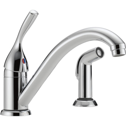 Delta Classic Single Handle Kitchen Faucet with Spray - 175-DST