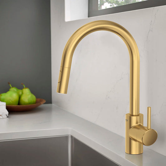 Grohe Concetto Single-Handle Pull Down Kitchen Faucet Dual Spray 1.75 GPM - 32665