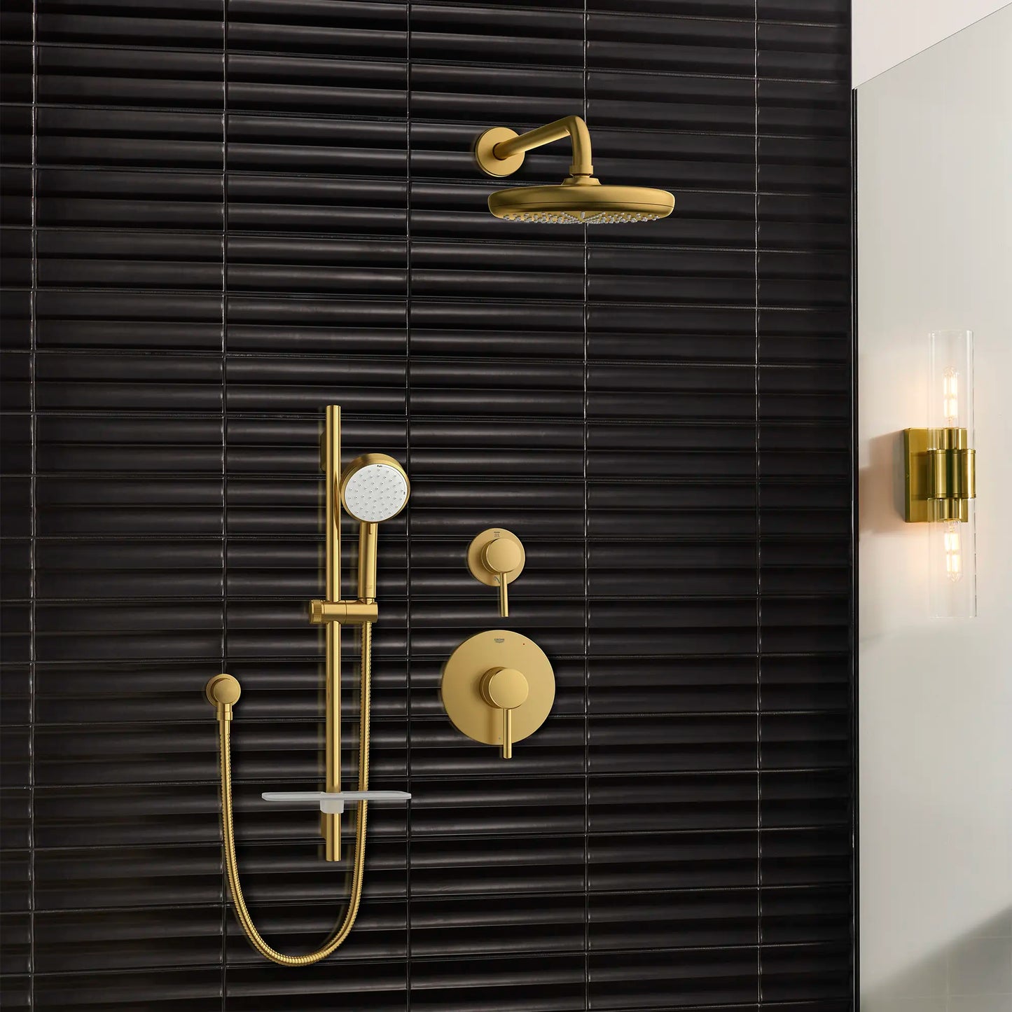 Grohe Tempesta 210 Shower Head, 8" - 1 Spray, 6.6 L/min (1.75 gpm) - 26409