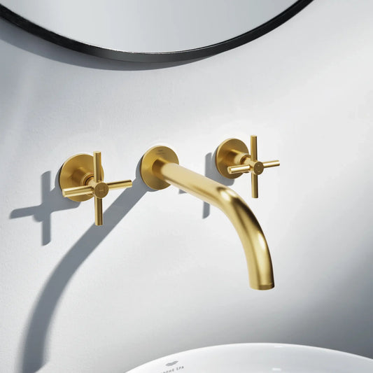 Grohe Atrio New 2-Handle Wall Mount Faucet without Handles, 1.2 GPM (4.5L.min) - 20663