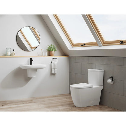 Grohe Essence Two-Piece Right Height Elongated Toilet With Seat 1.28 GPF, Left-Hand Trip Lever