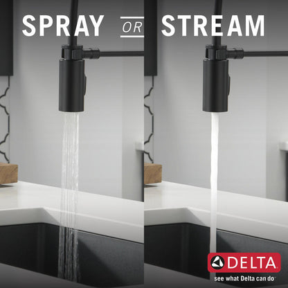 Delta Antoni Single-Handle Pull-Down Spring Kitchen Faucet - 18803