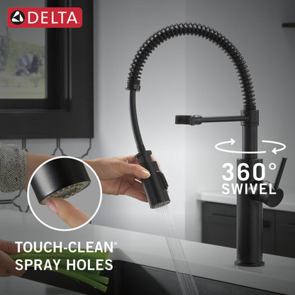 Delta Antoni Single-Handle Pull-Down Spring Kitchen Faucet - 18803